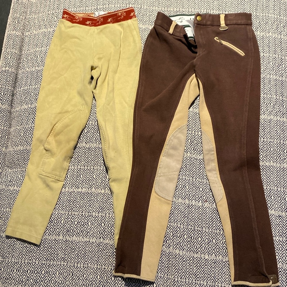 Girls L/XL breeches/jodhpurs lot, tuffrider, USG, equestrian